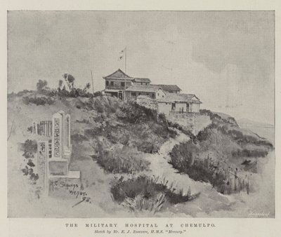 Vojenská nemocnice v Chemulpo od Henry Charles Seppings Wright