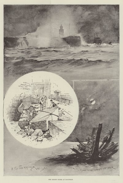 Nedávná bouře v Holyheadu od Henry Charles Seppings Wright