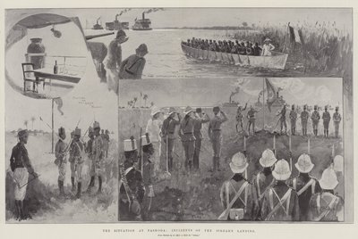 Situace ve Fashodě, incident při přistání Cedars od Henry Charles Seppings Wright