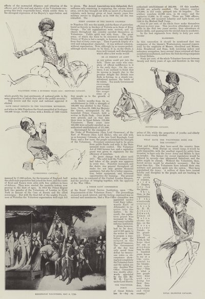 Typy dobrovolníků před sto lety od Henry Charles Seppings Wright