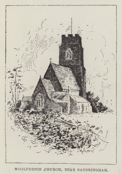 Woolferton Church, poblíž Sandringham od Henry Charles Seppings Wright