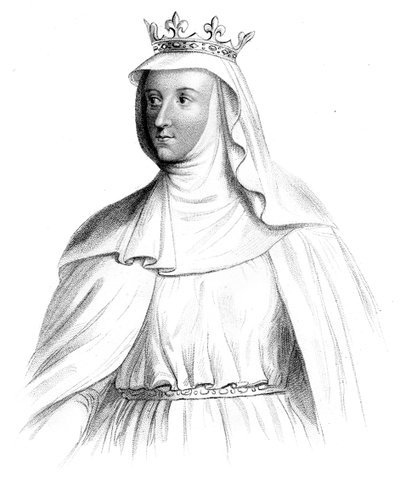 Marguerite Francouzská, královna Edwarda I. Anglie. od Henry Colburn
