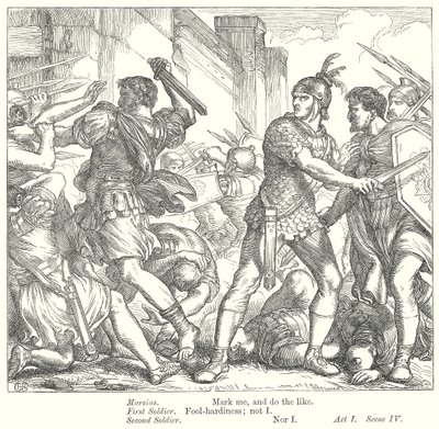 Coriolanus (rytina) od Henry Courtney (after) Selous