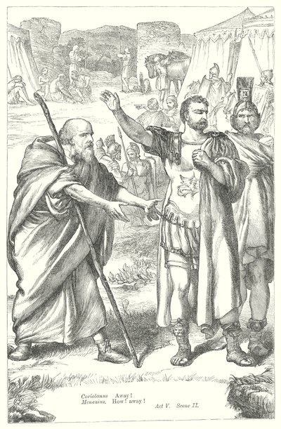 Coriolanus (rytina) od Henry Courtney (after) Selous