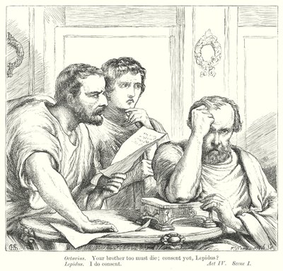 Julius Caesar (rytina) od Henry Courtney (after) Selous