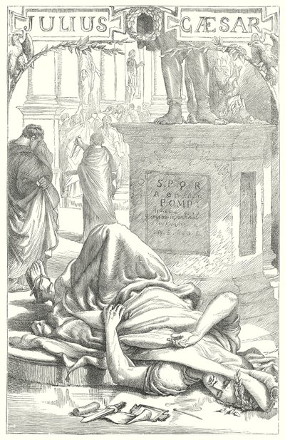 Julius Caesar (rytina) od Henry Courtney (after) Selous