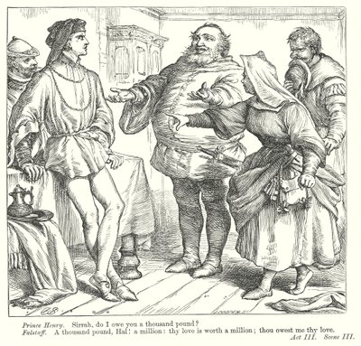 Král Jindřich IV., část I (rytina) od Henry Courtney (after) Selous