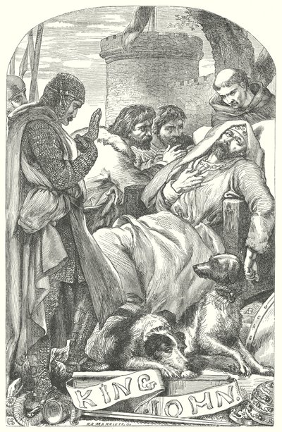 Král Jan (rytina) od Henry Courtney (after) Selous
