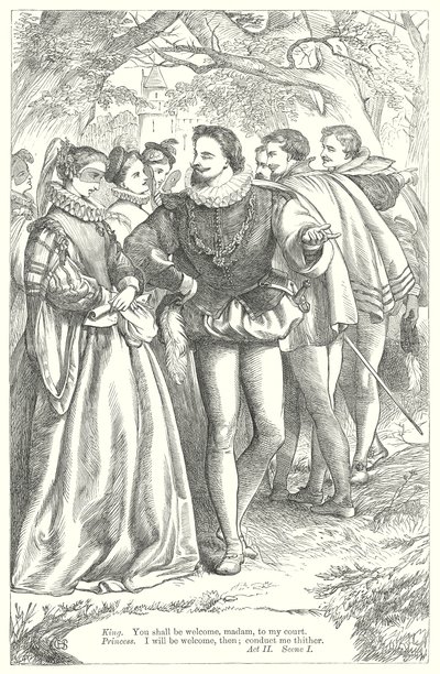 Ztracená práce lásky (rytina) od Henry Courtney (after) Selous