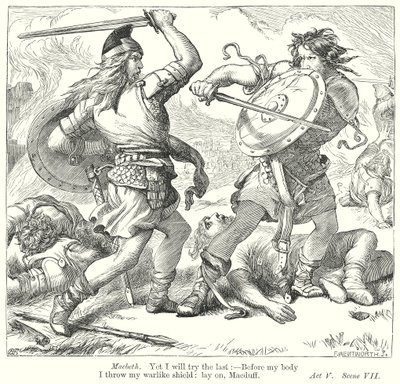 Macbeth (rytina) od Henry Courtney (after) Selous
