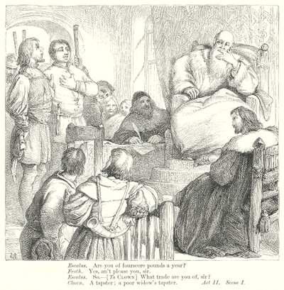 Míra za míru (rytina) od Henry Courtney (after) Selous