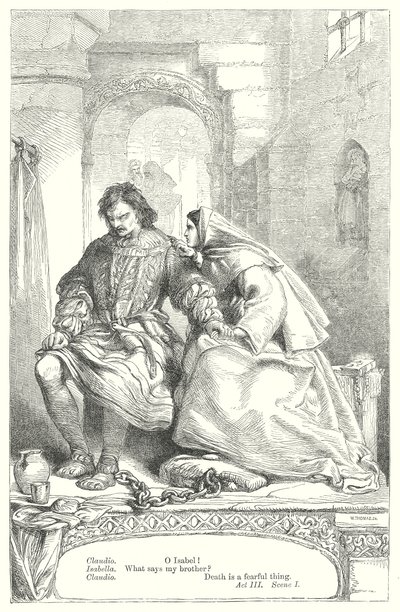 Míra za míru (rytina) od Henry Courtney (after) Selous