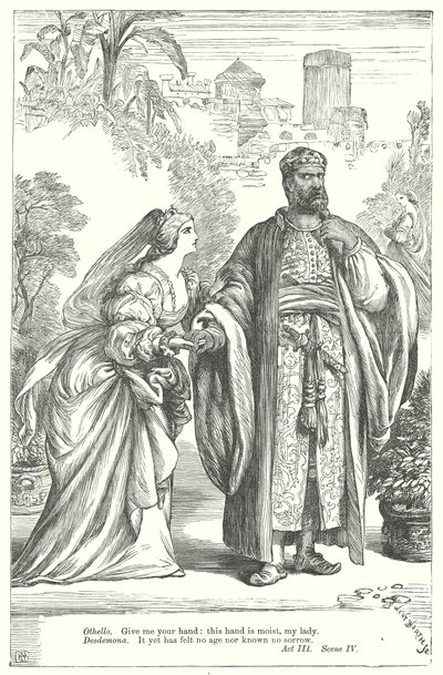 Othello (rytina) od Henry Courtney (after) Selous