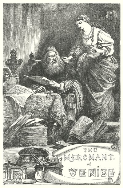 Kupec benátský (rytina) od Henry Courtney (after) Selous