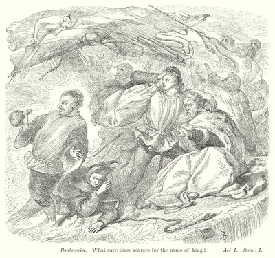 Bouře (rytina) od Henry Courtney (after) Selous