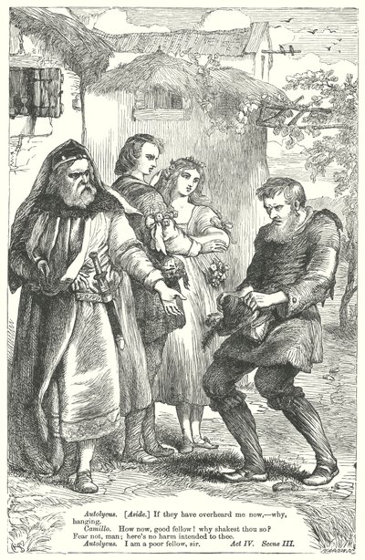 Zimní příběh (rytina) od Henry Courtney (after) Selous