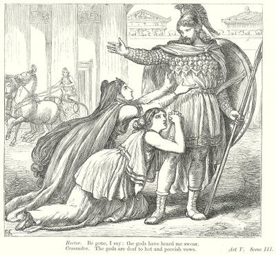 Troilus a Kressida (rytina) od Henry Courtney (after) Selous
