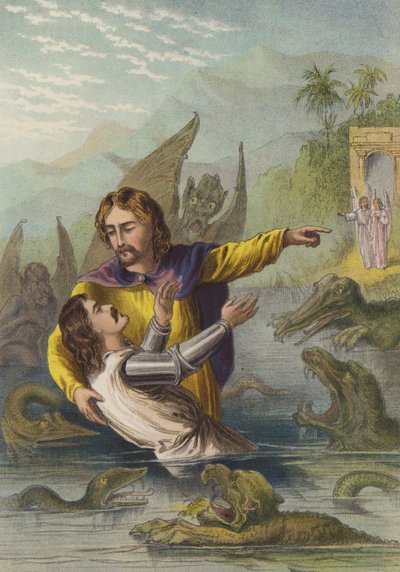 Přechod přes řeku (chromolit) od Henry Courtney Selous