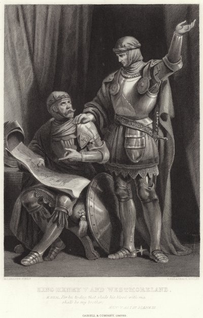 Král Jindřich V. a Westmoreland, Slepice V, 4. dějství, scéna III od Henry Courtney Selous