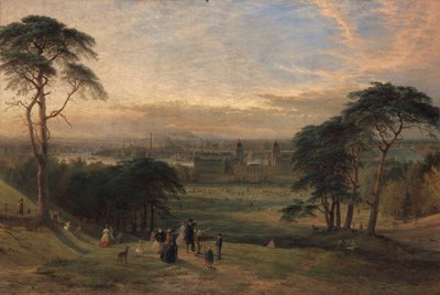 Londýn z Greenwich Hill [1869, Royal Academy of Arts, Londýn, katalog výstavy] od Henry Dawson