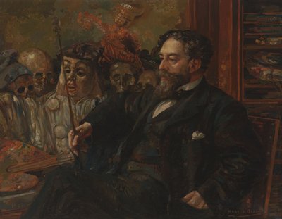 Portrét Jamese Ensora od Henry De Groux