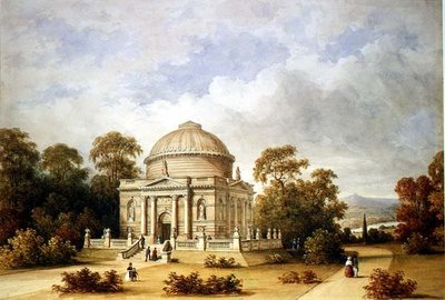 Návrh pro mauzoleum Hamilton (akvarel) od Henry Edmund Goodridge