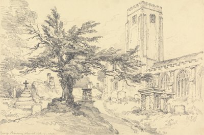 Kostel Berry Pomeroy od Henry Edridge