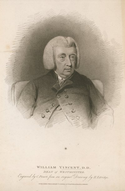 William Vincent, DD, děkan z Westminsteru od Henry Edridge