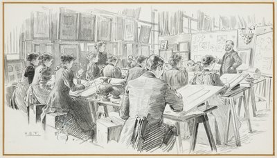 Design Room, Městská umělecká škola od Henry Edward Tidmarsh