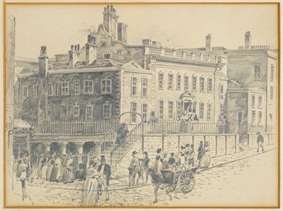 Dům Dr. Whitea, King Street (z tisku Ralstona) od Henry Edward Tidmarsh