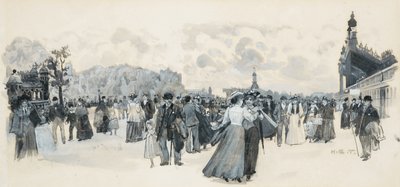 V zahradách Belle Vue od Henry Edward Tidmarsh