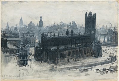 Manchester z gymnázia od Henry Edward Tidmarsh