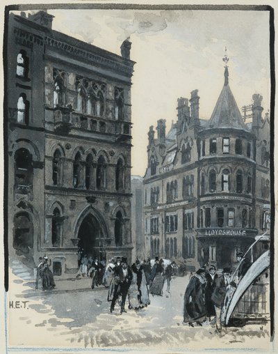 Memorial Hall, Albert Square od Henry Edward Tidmarsh