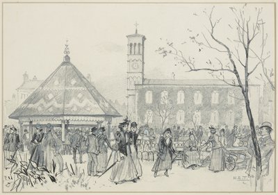 Sobotní odpoledne v Ardwick Green od Henry Edward Tidmarsh