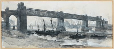 Laivakanava, Runcorn Bridge od Henry Edward Tidmarsh