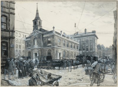 St. James, Manchester (akvarel na papíře) od Henry Edward Tidmarsh