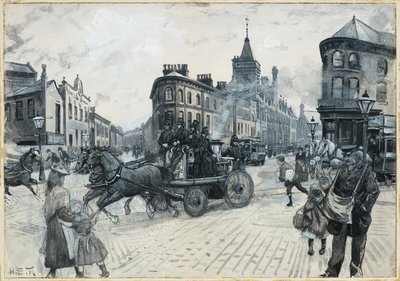 The Junction, Hulme: A Call to a Fire od Henry Edward Tidmarsh