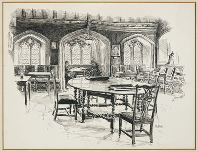 Čítárna, Chetham College od Henry Edward Tidmarsh