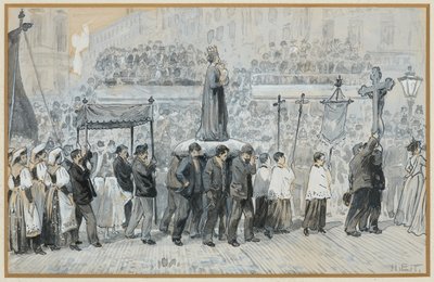 Svatodušní procesí od Henry Edward Tidmarsh