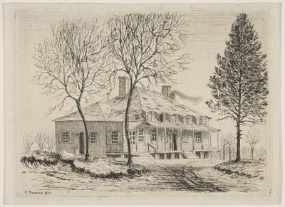 Somerindyck House ze Scenes of Old New York, 1870. od Henry Farrer
