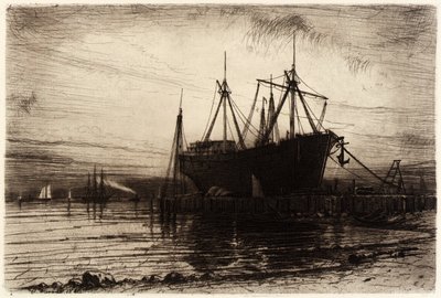 Západ slunce, záliv Gowanus od Henry Farrer