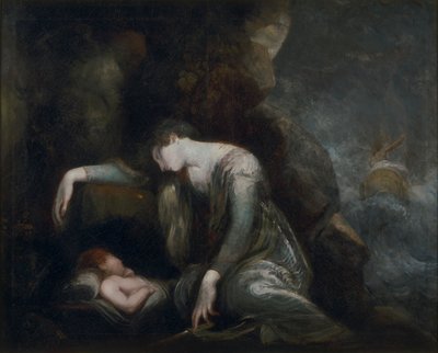 Dana? a Perseus na Seriphos (?) od Johann Heinrich Füssli