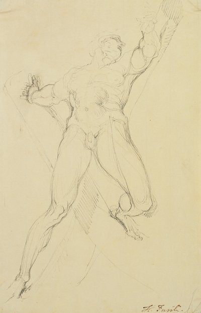Haman, po Michelangelovi, od Johann Heinrich Füssli