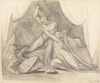 Percival osvobodí Belisane od Kouzla Urmy od Johann Heinrich Füssli