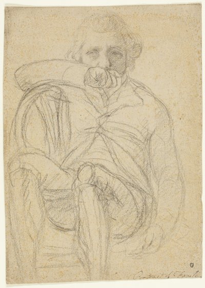 Fuseliho portrét (recto); skica ruky (verso) od Henry Fuseli
