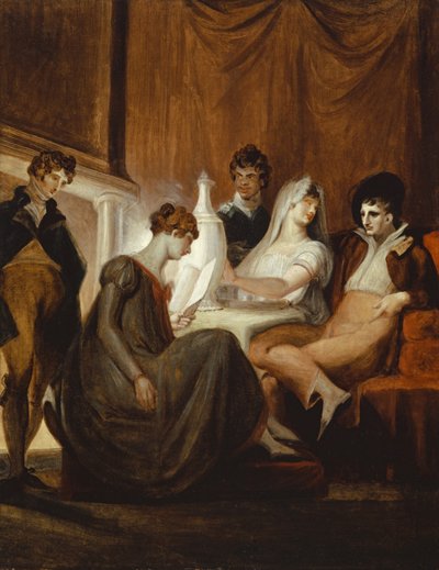 Noviny na venkově, 1806-7 od Johann Heinrich Füssli