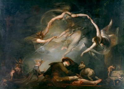 Sen pastýřů, ze Ztraceného ráje, 1793 od Johann Heinrich Füssli