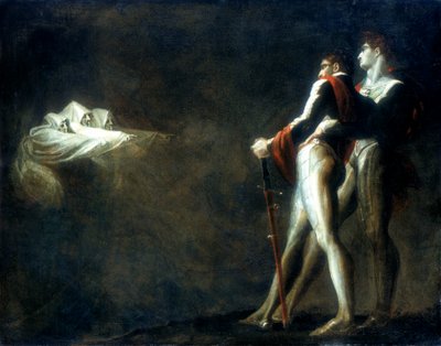 Tři čarodějnice zjevující se Macbethovi a Banquovi, konec 18. století od Johann Heinrich Füssli