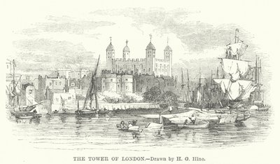 Tower of London (rytina) od Henry George (after) Hine
