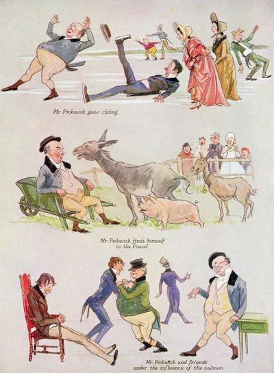 Karikatury pana Pickwicka z 